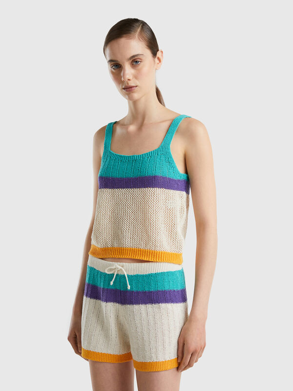 Striped knit top Women