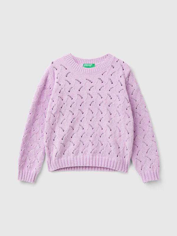 Knit chenille sweater Junior Girl