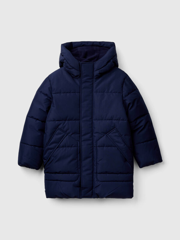 Puffer jacket lined in fleece Junior Boy