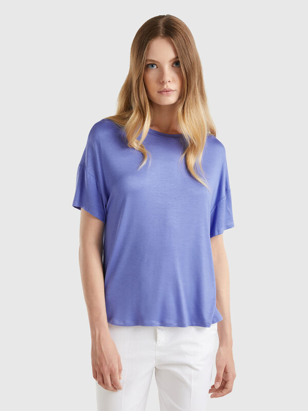 T-shirt in stretch viscose Women