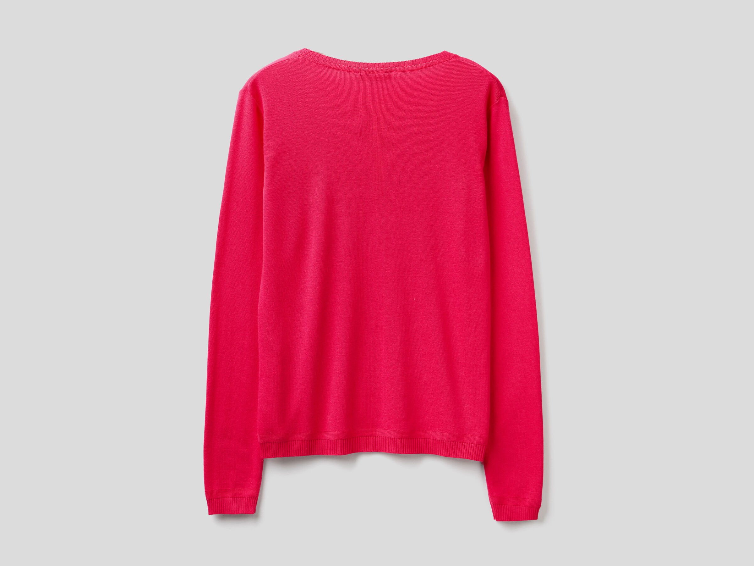Crew neck sweater in pure cotton image number 5
