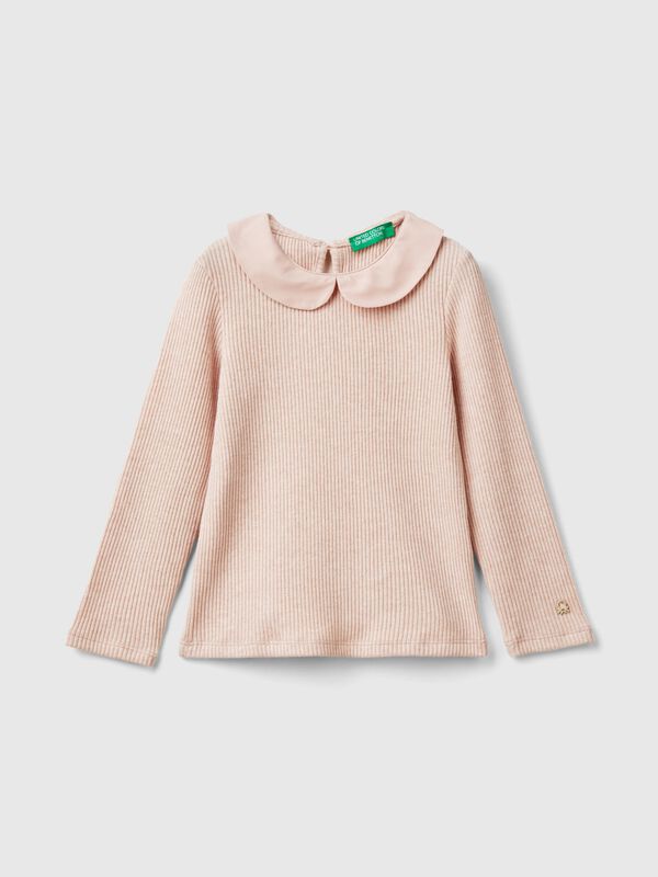 T-shirt with collar Junior Girl