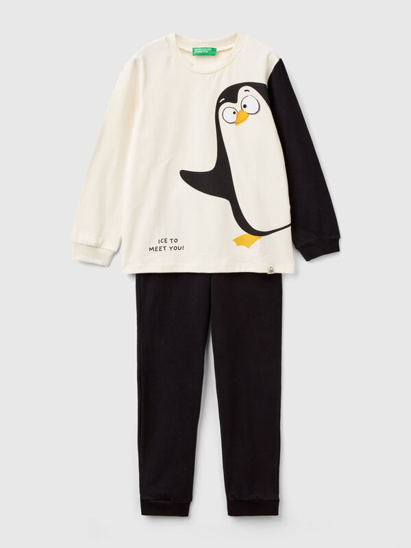 Pyjamas with penguin print Junior Boy