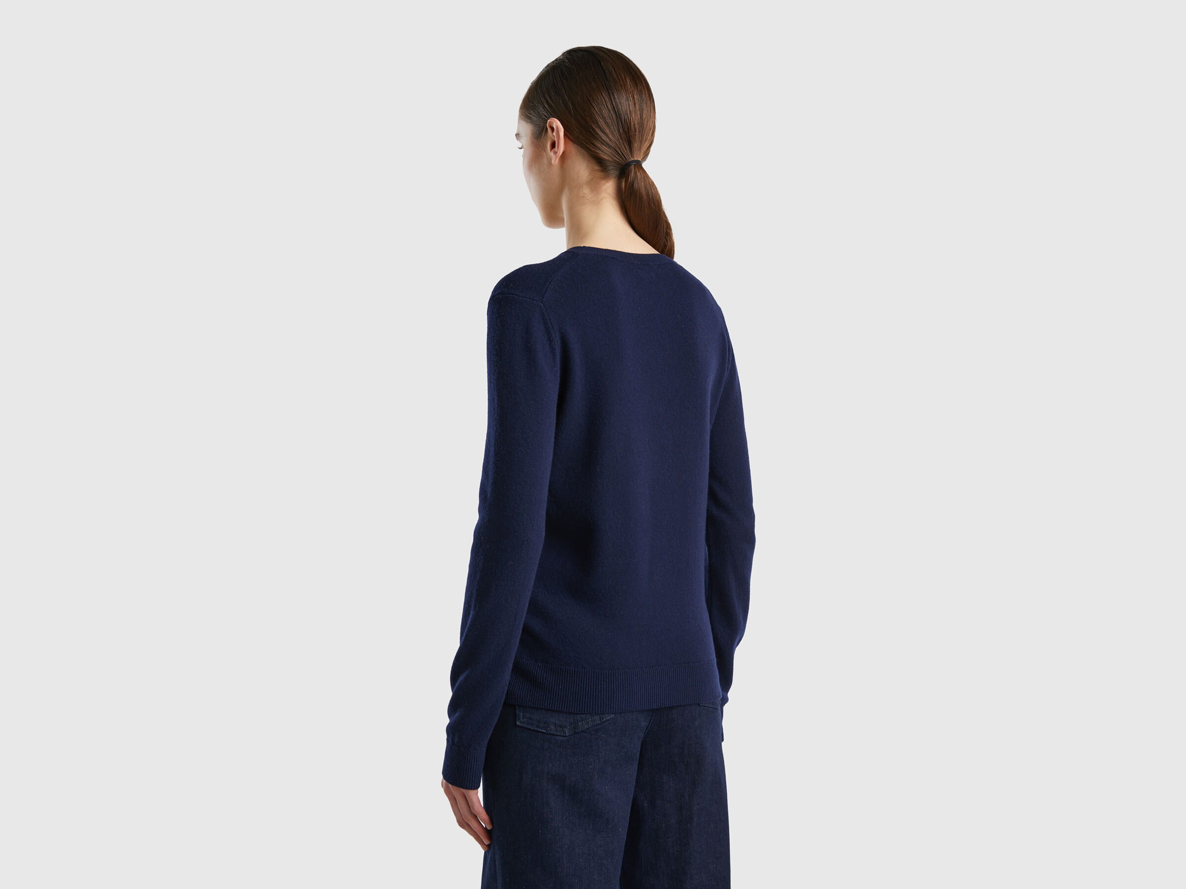 Crew neck sweater in pure virgin wool image number 2