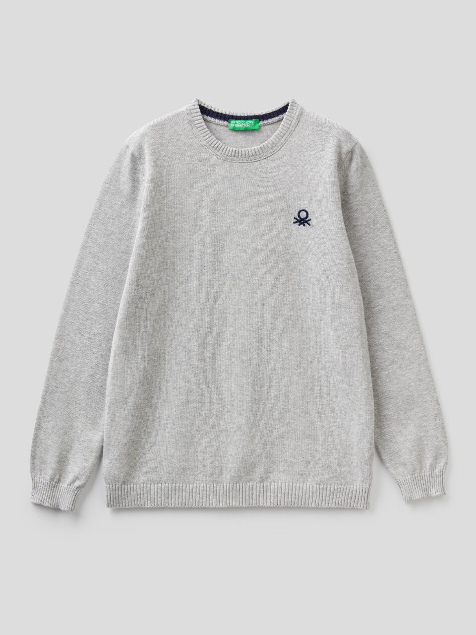 Pure cotton sweater with logo image number 1