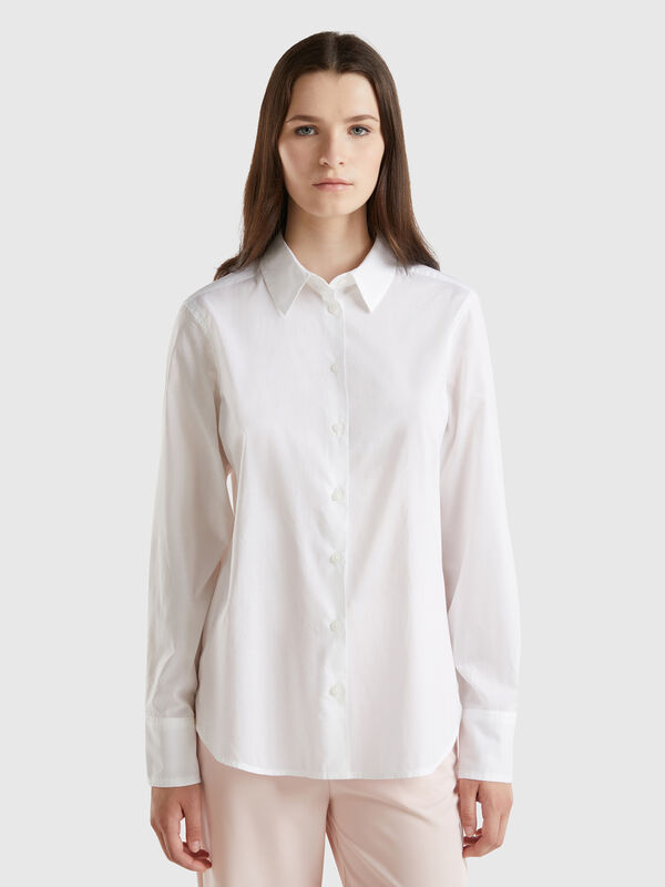 Regular fit shirt in light cotton Women