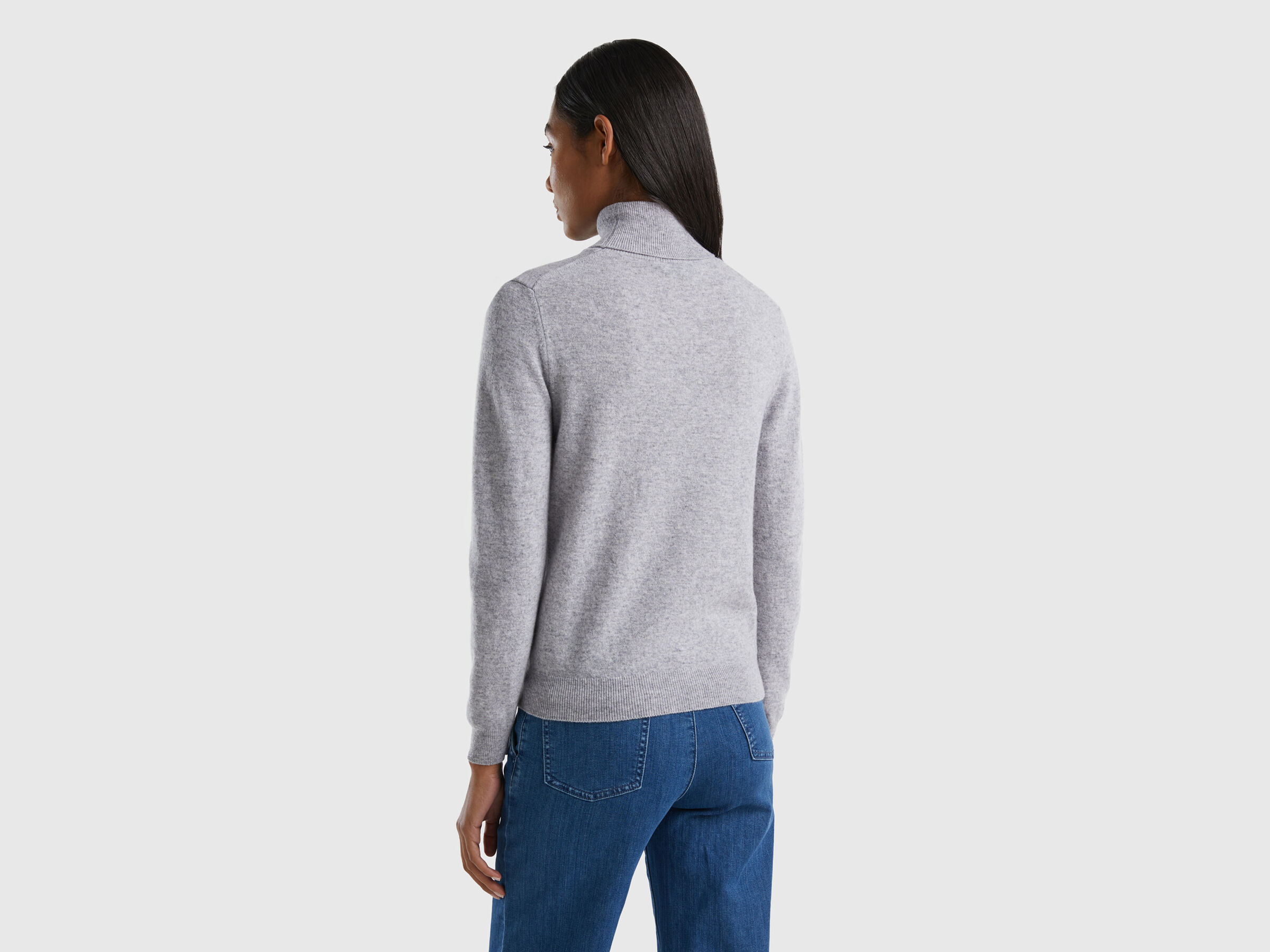 Turtleneck sweater in pure virgin wool image number 2