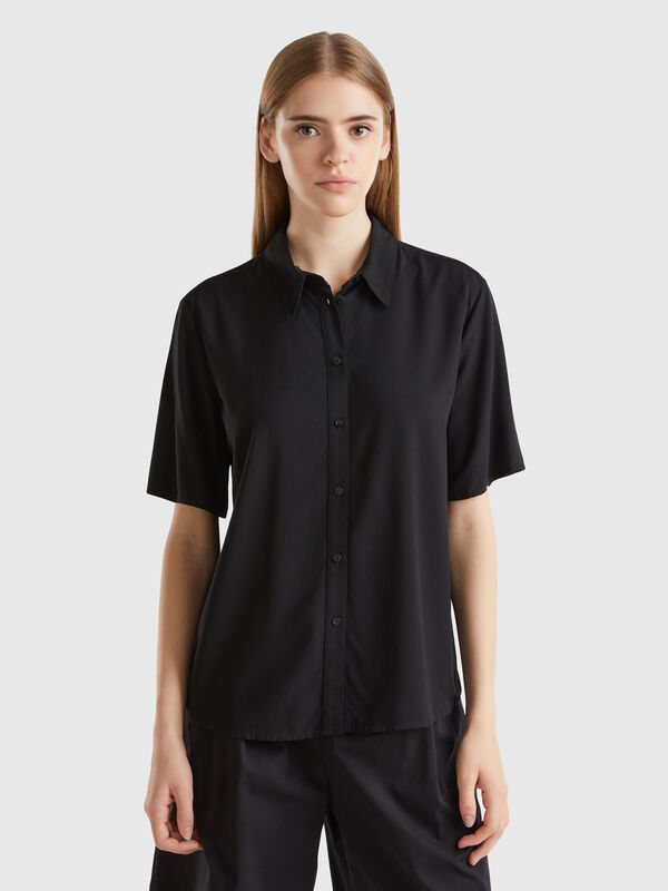 3/4 sleeve shirt in viscose Women