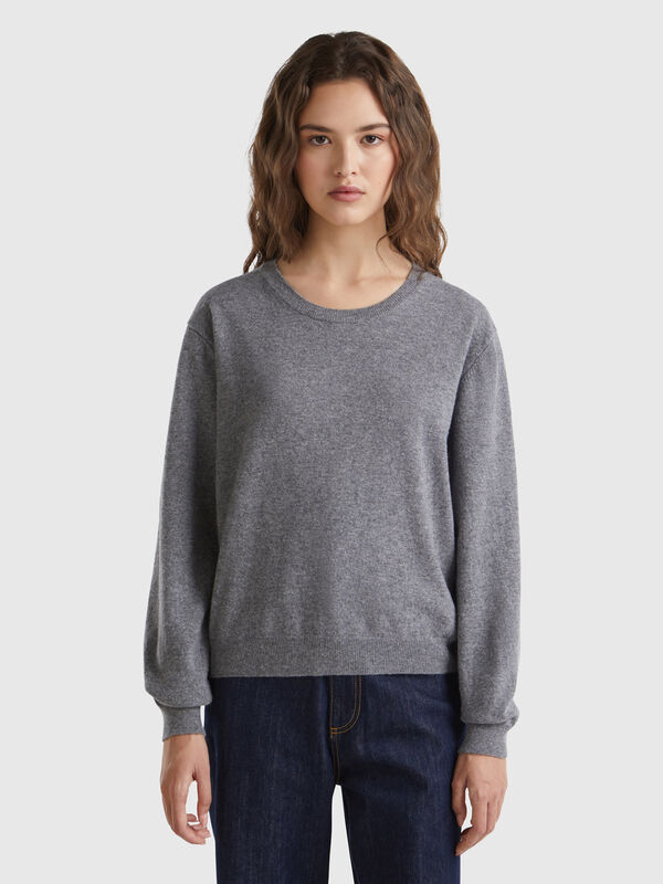 Relaxed fit pure Merino wool sweater Women