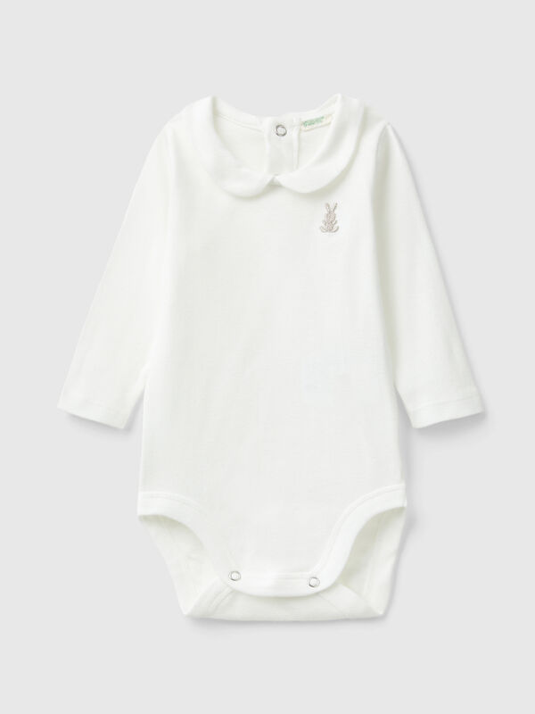 Bodysuit with collar in organic cotton New Born (0-18 months)