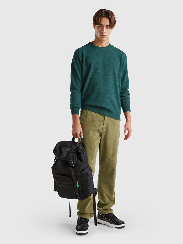 Velvet joggers with drawstring Men