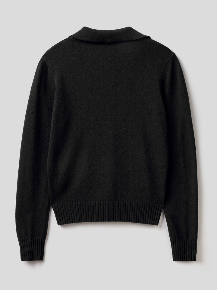 Polo in wool and cashmere image number 2
