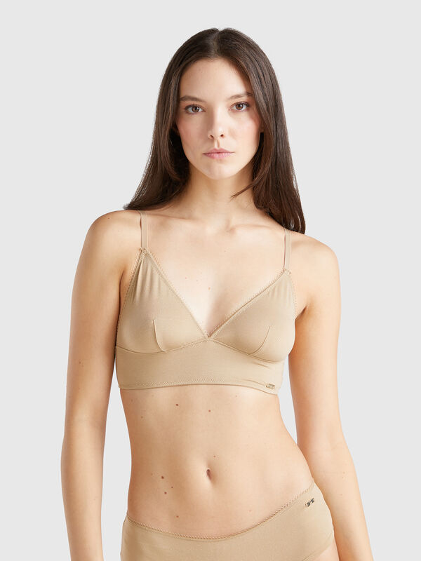 Triangle bra with lurex Women