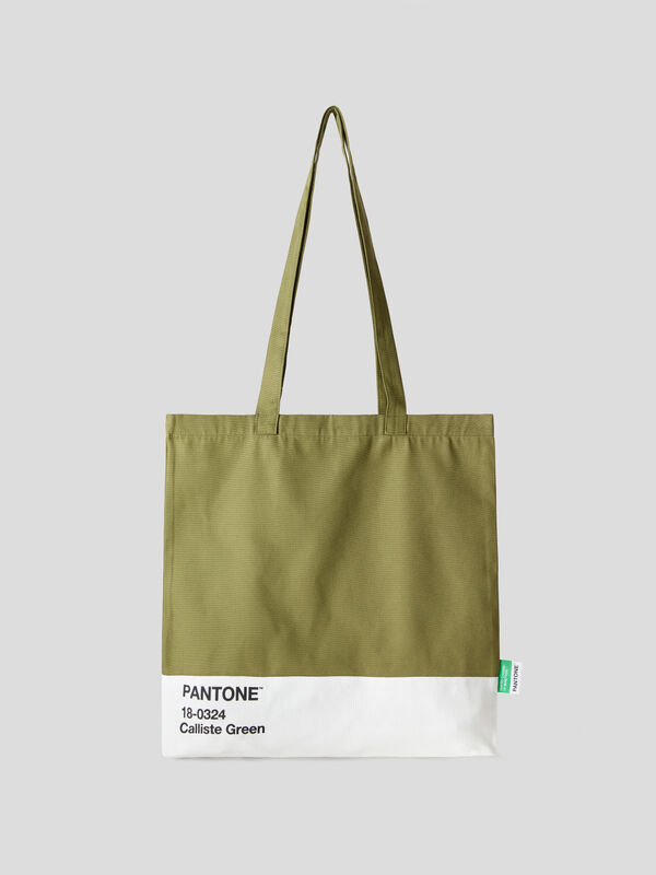 BenettonxPantone™ military green shopping bag Women