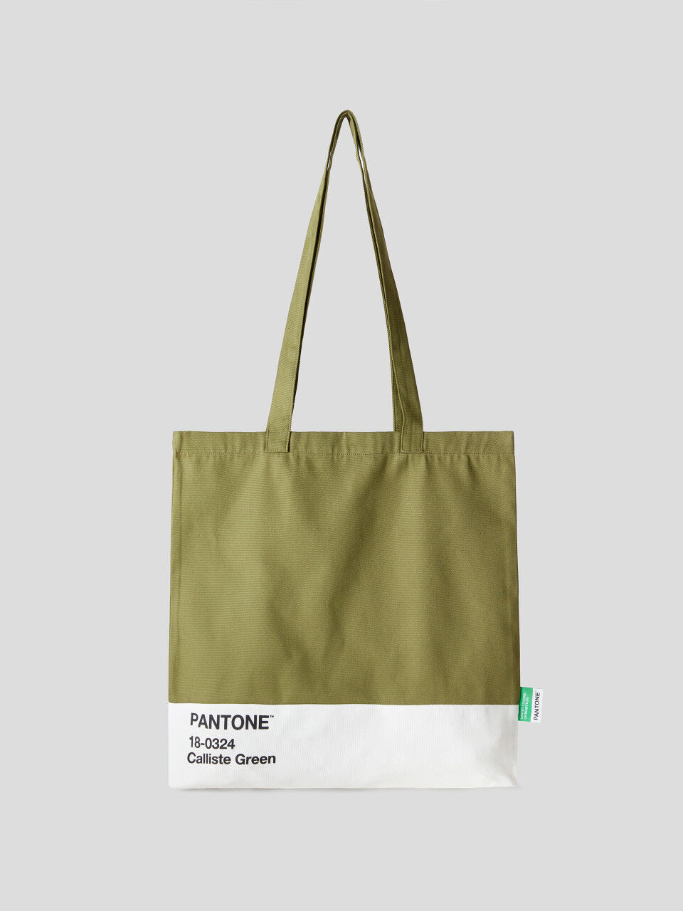 BenettonxPantone™ military green shopping bag