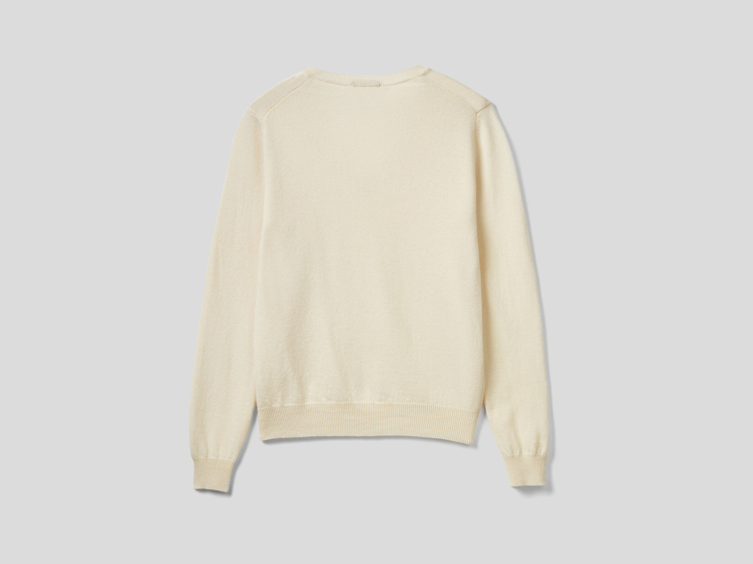 V-neck sweater in pure virgin wool image number 6