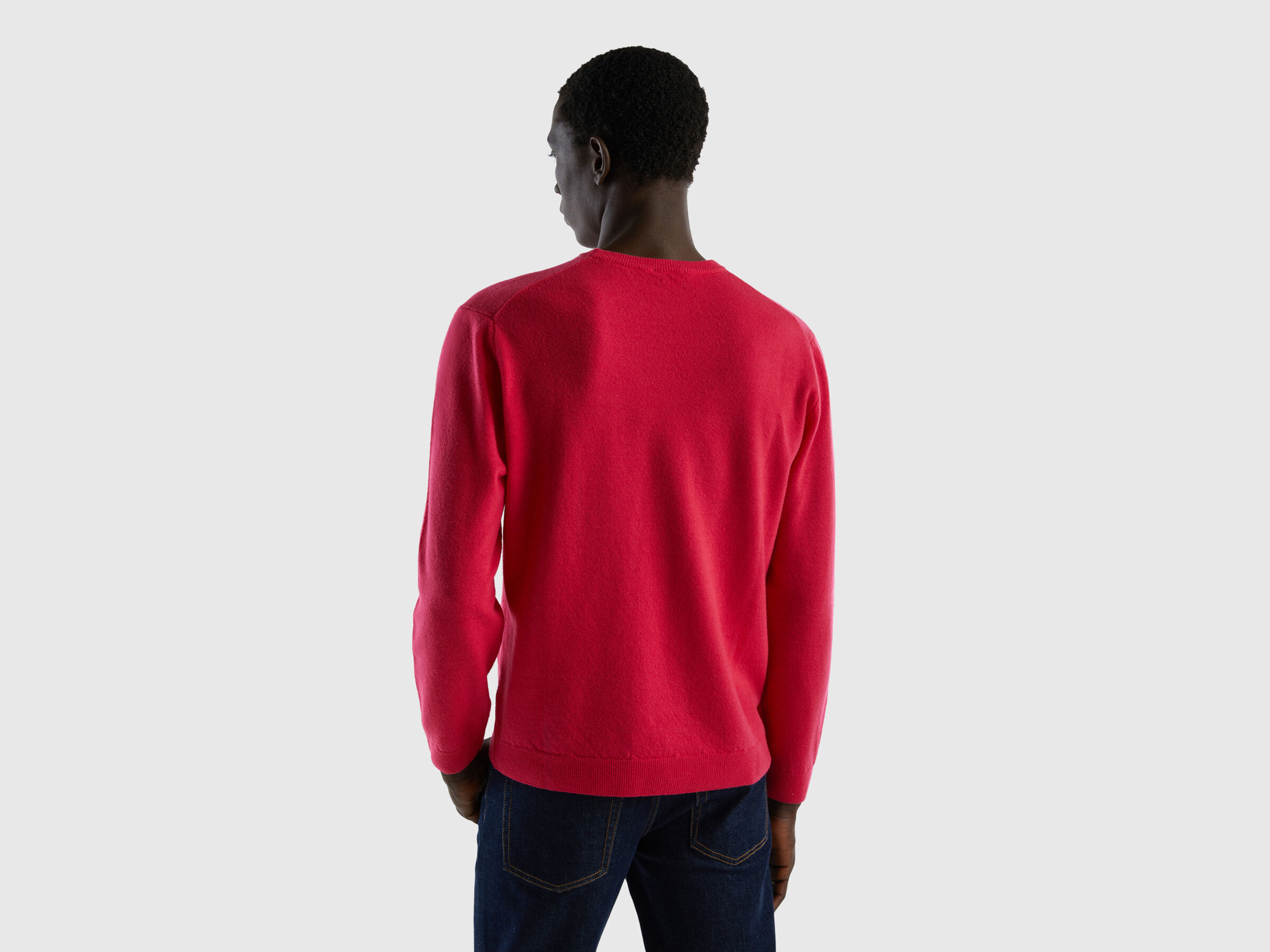 Crew neck sweater in pure virgin wool image number 2