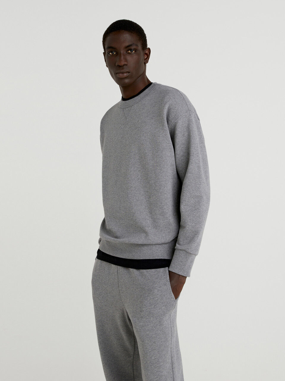 Warm crew neck hoodie