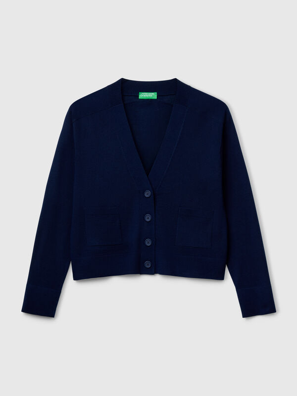 Cardigan in pure Merino wool Women