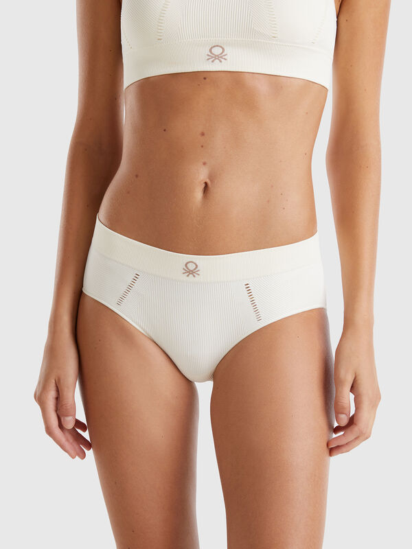 Recycled nylon blend boyshort underwear Women