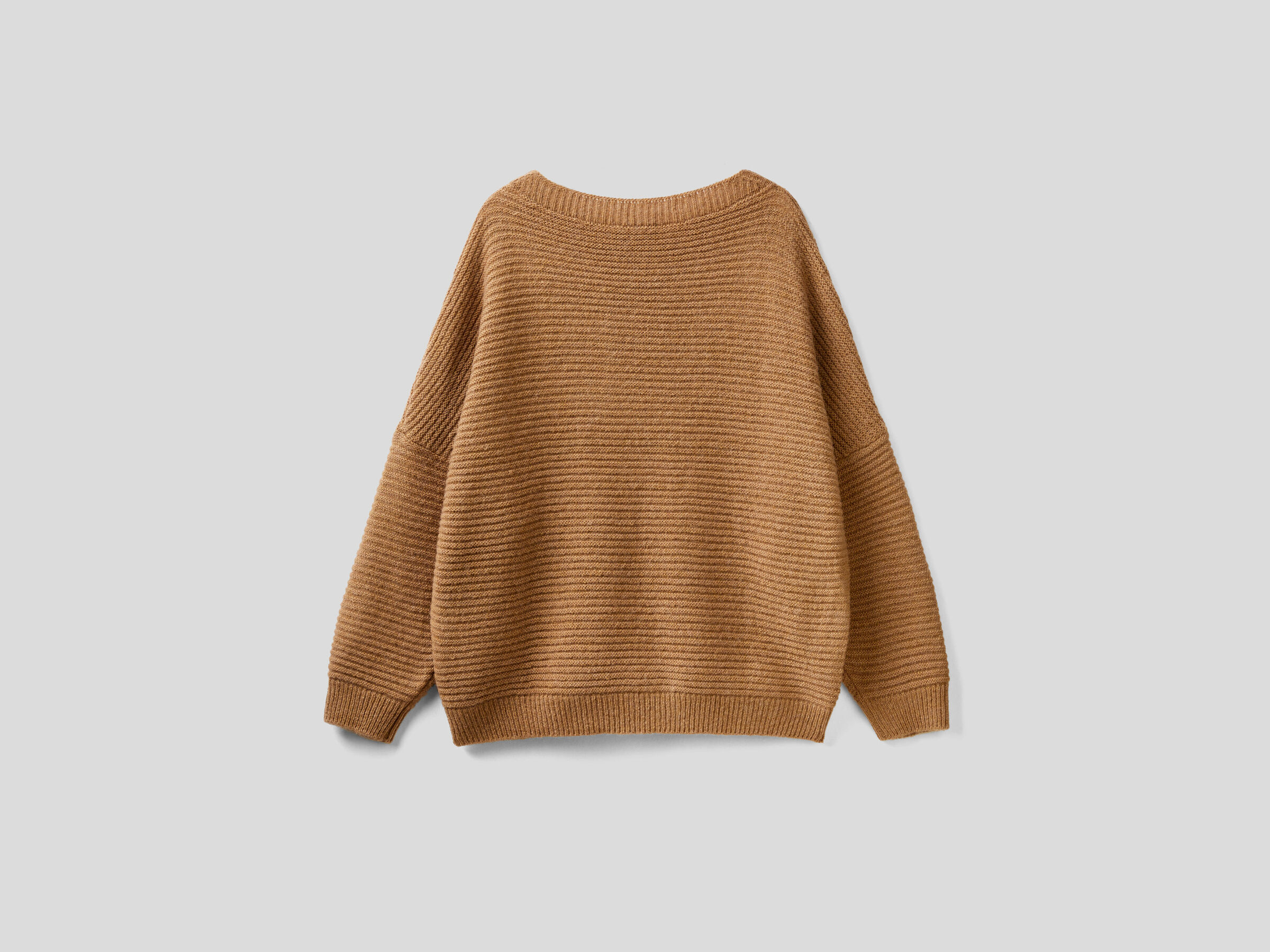Boxy fit sweater in wool blend image number 5