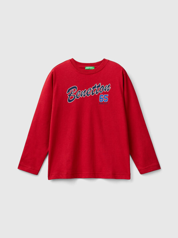 Long sleeve 100% organic cotton t-shirt Junior Boy