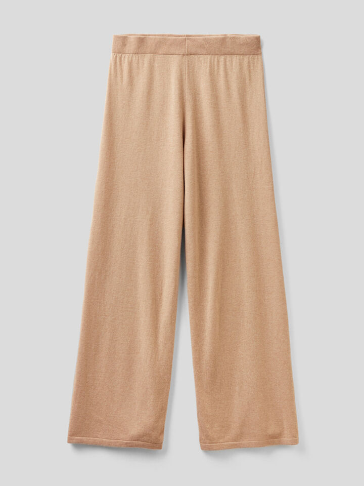 Trousers in wool and cashmere blend image number 1