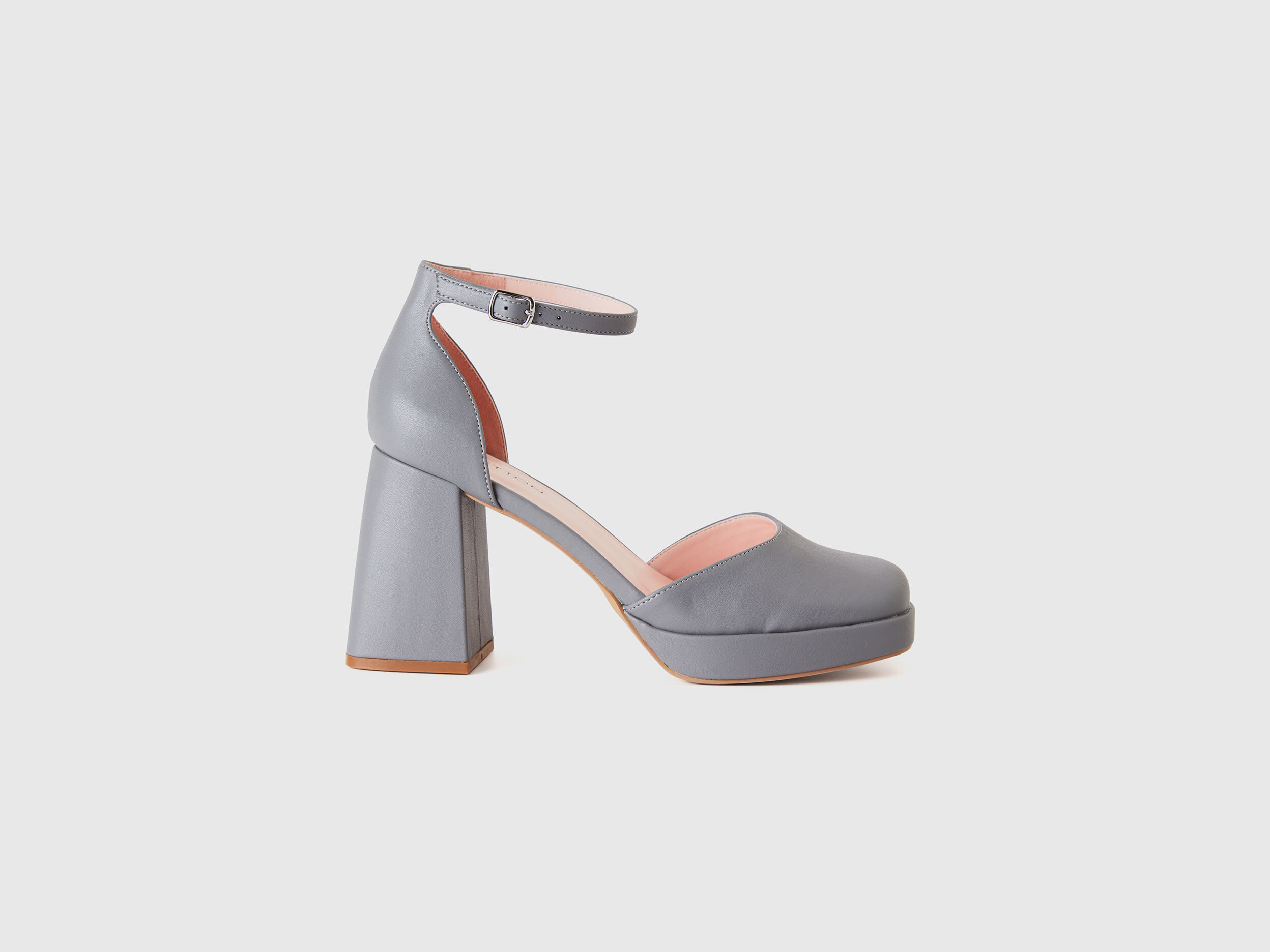 Gray cheap sandals heels