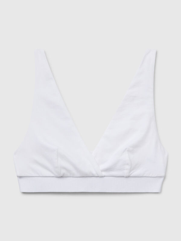 Triangle bra in stretch cotton Women