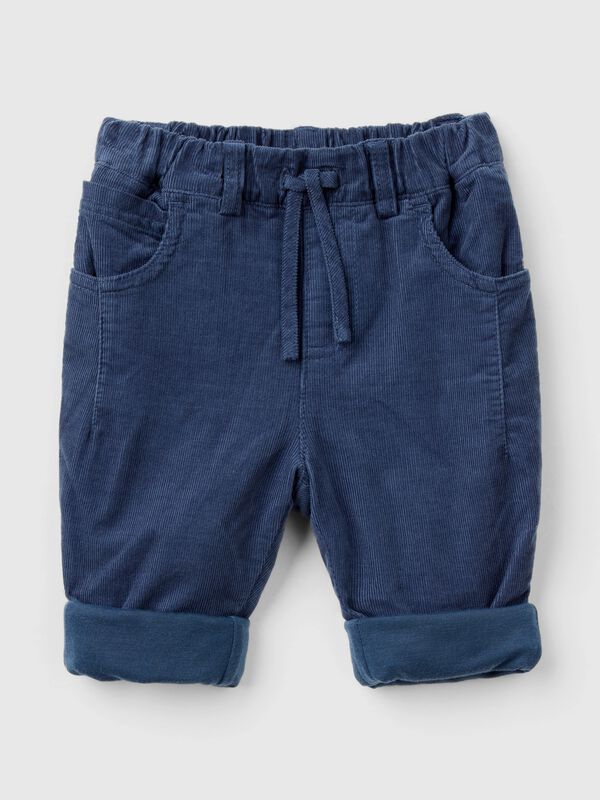 Velvet trousers with drawstring New Born (0-18 months)