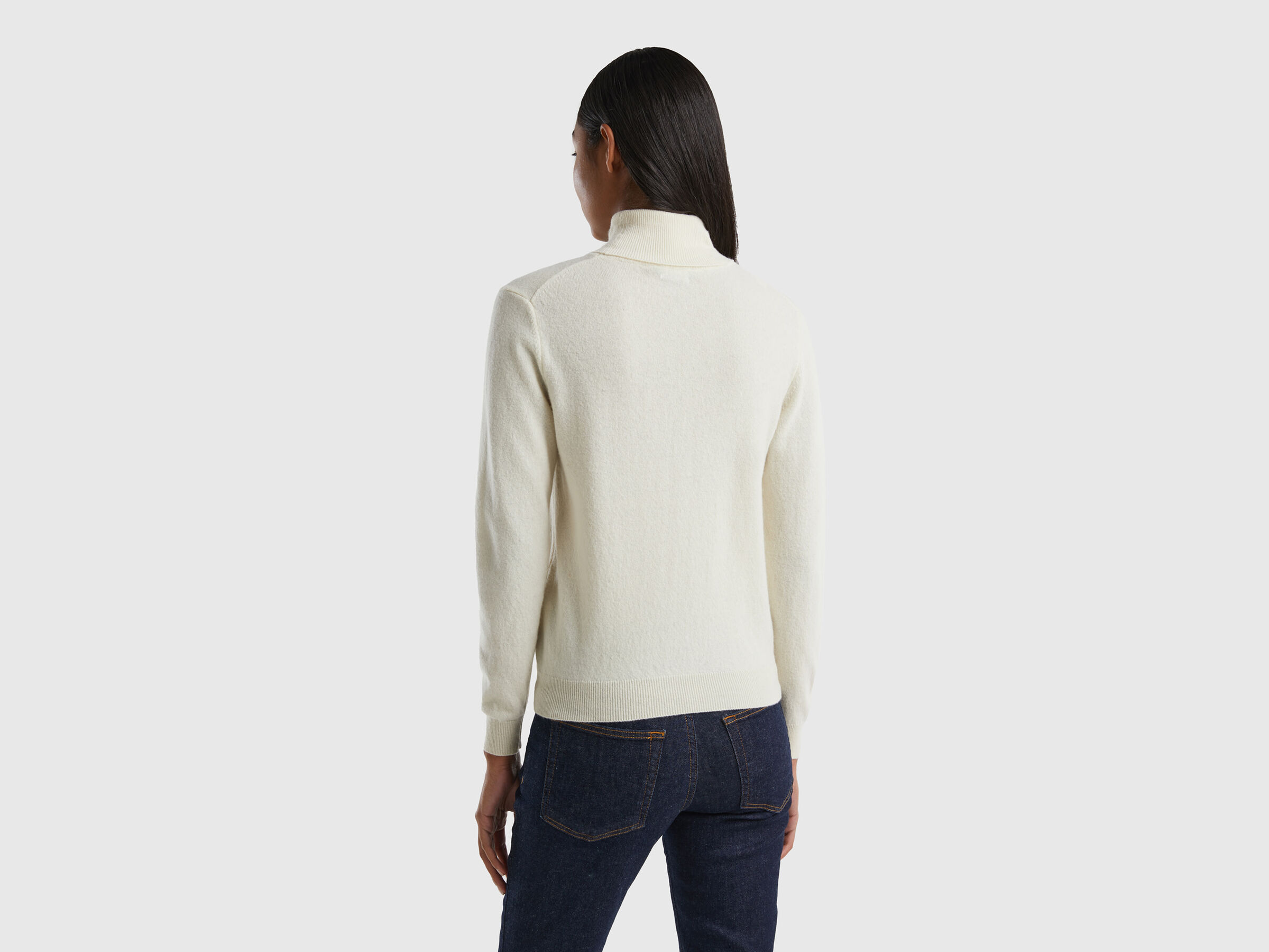 Turtleneck sweater in pure virgin wool image number 2