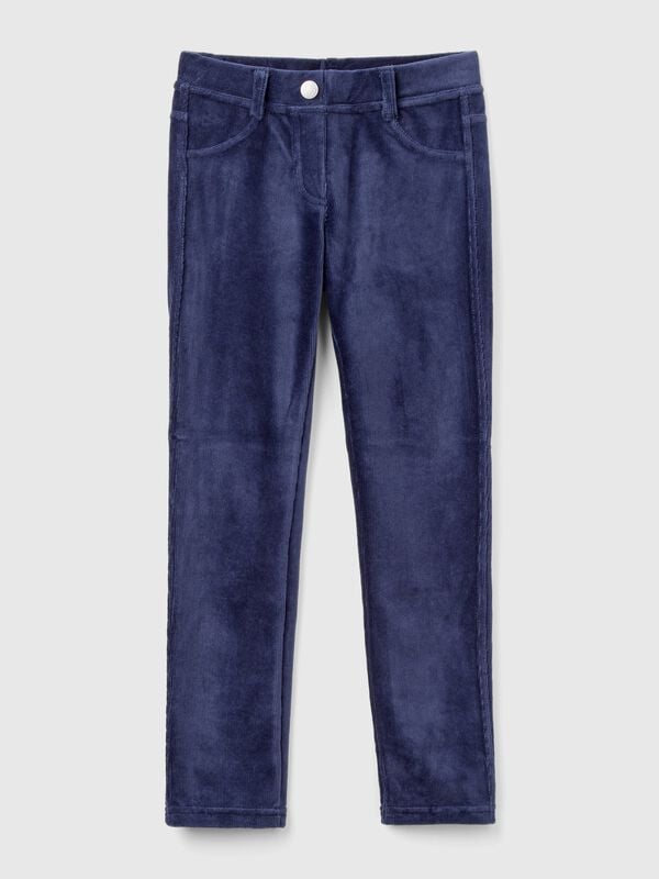 Super skinny chenille trousers Junior Girl