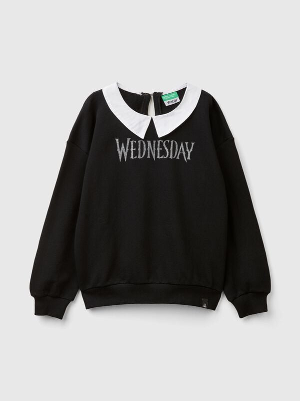 Black Wednesday Addams collared sweatshirt  Junior Girl