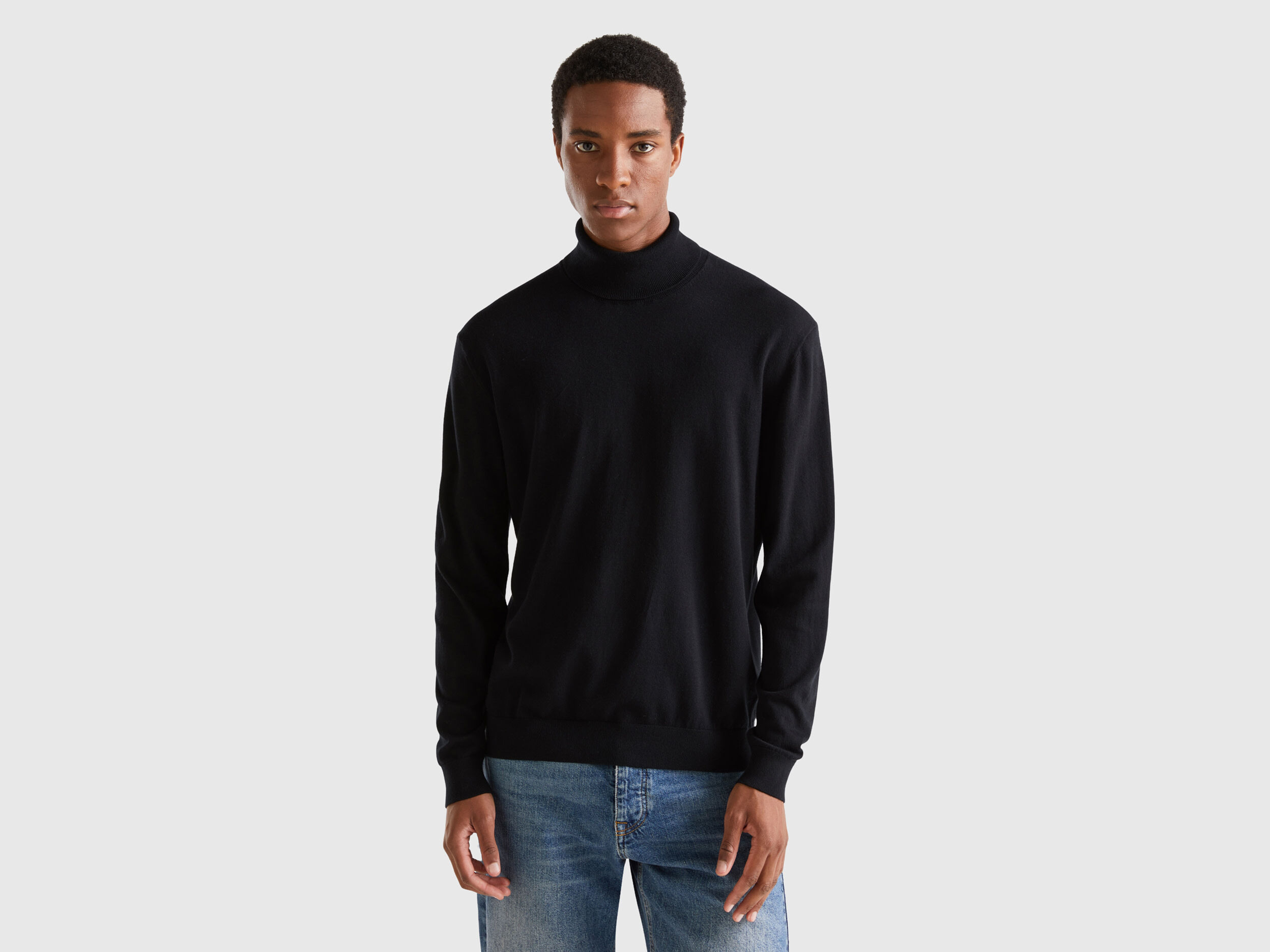 Men s High Neck Sweaters New Collection 2024 Benetton