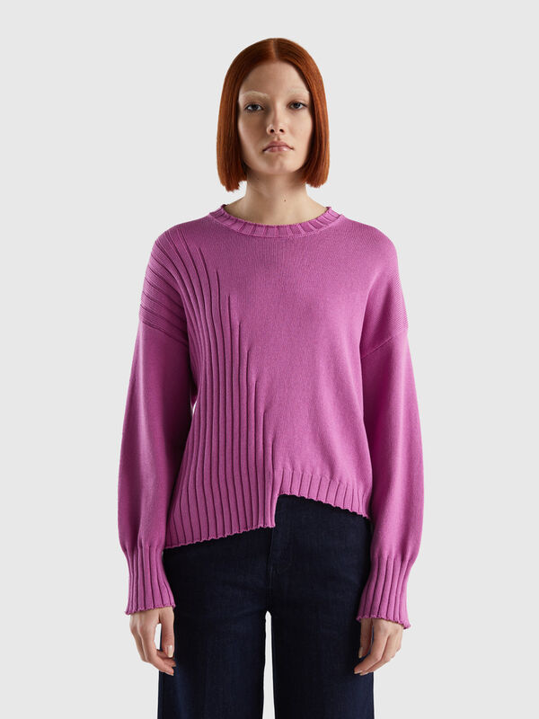 Sweater with uneven bottom Women