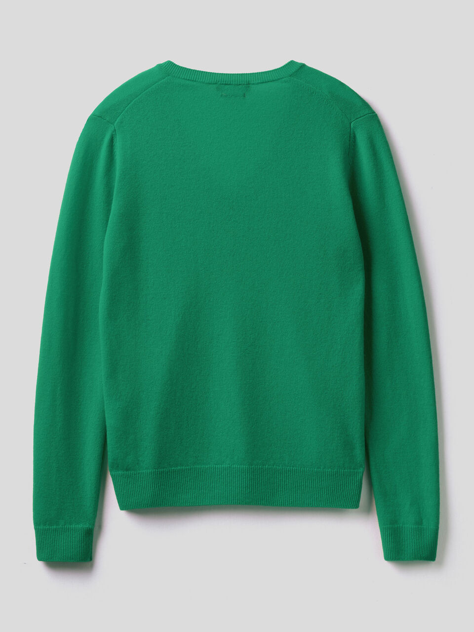 V-neck sweater in pure virgin wool image number 2