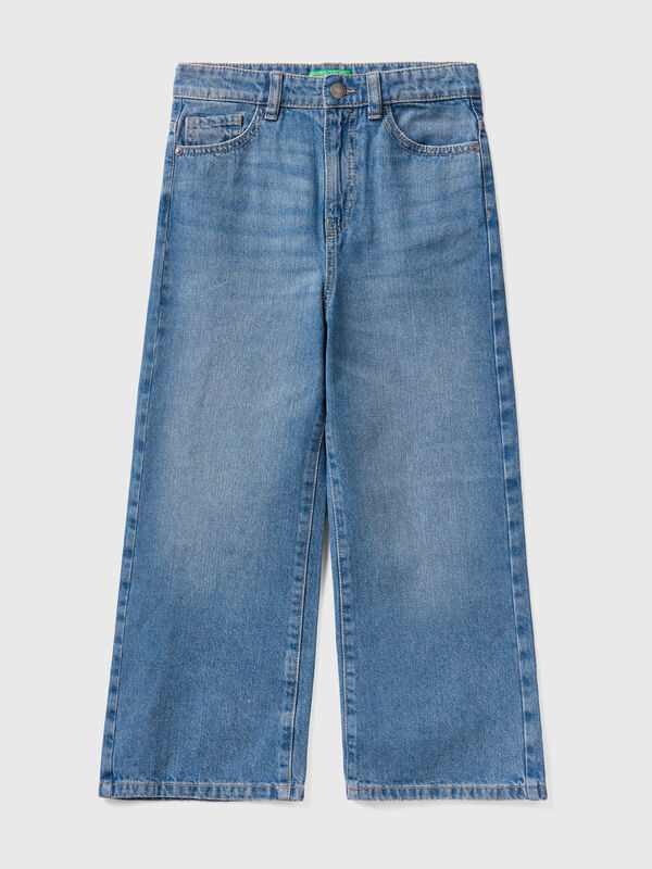 Wide fit high-waisted jeans Junior Girl