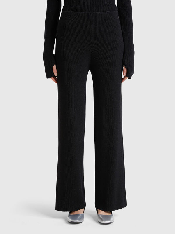 Palazzo trousers with lurex Palazzo trousers with lurex Women