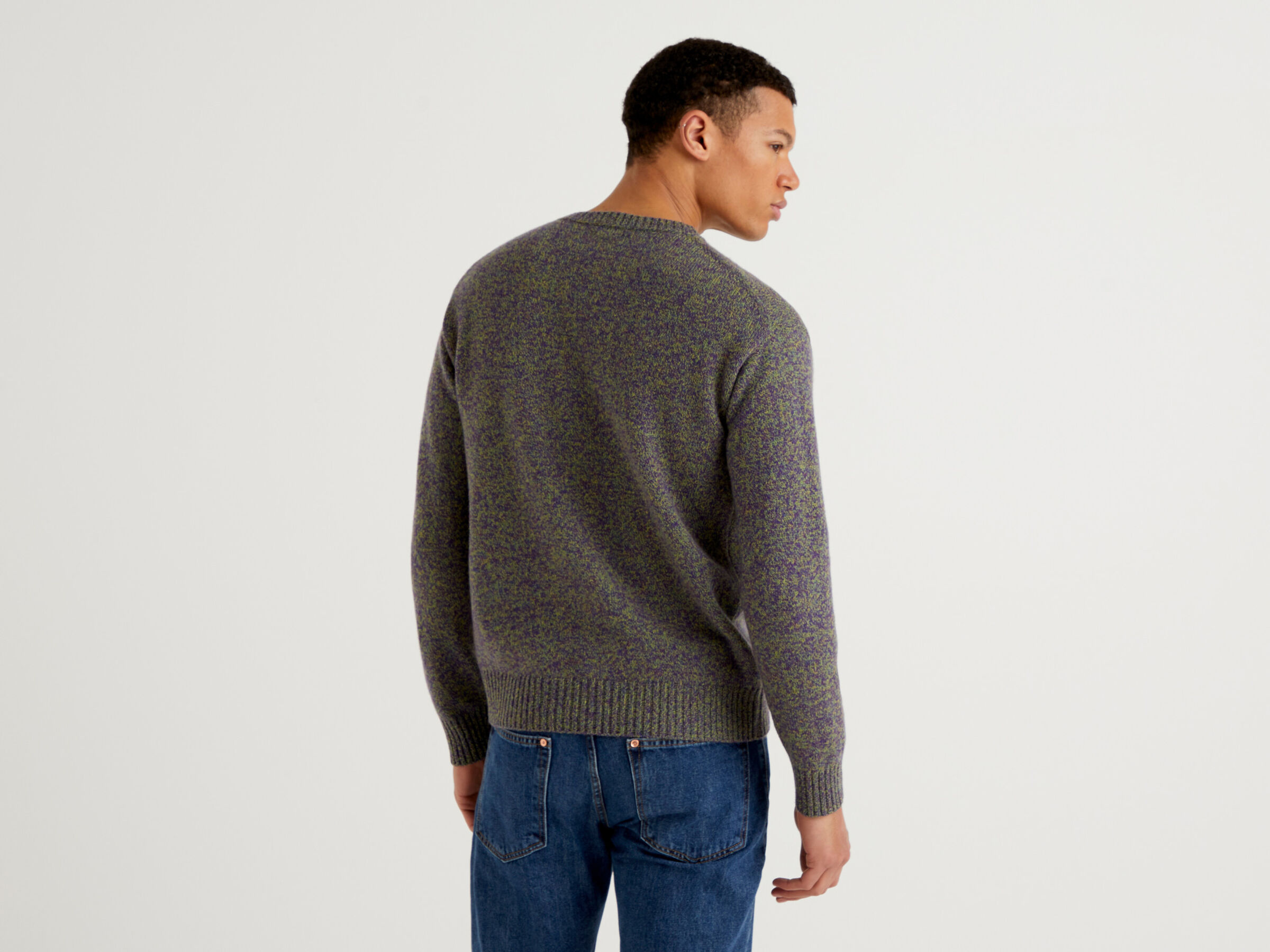 Crew neck sweater in pure Shetland wool image number 2