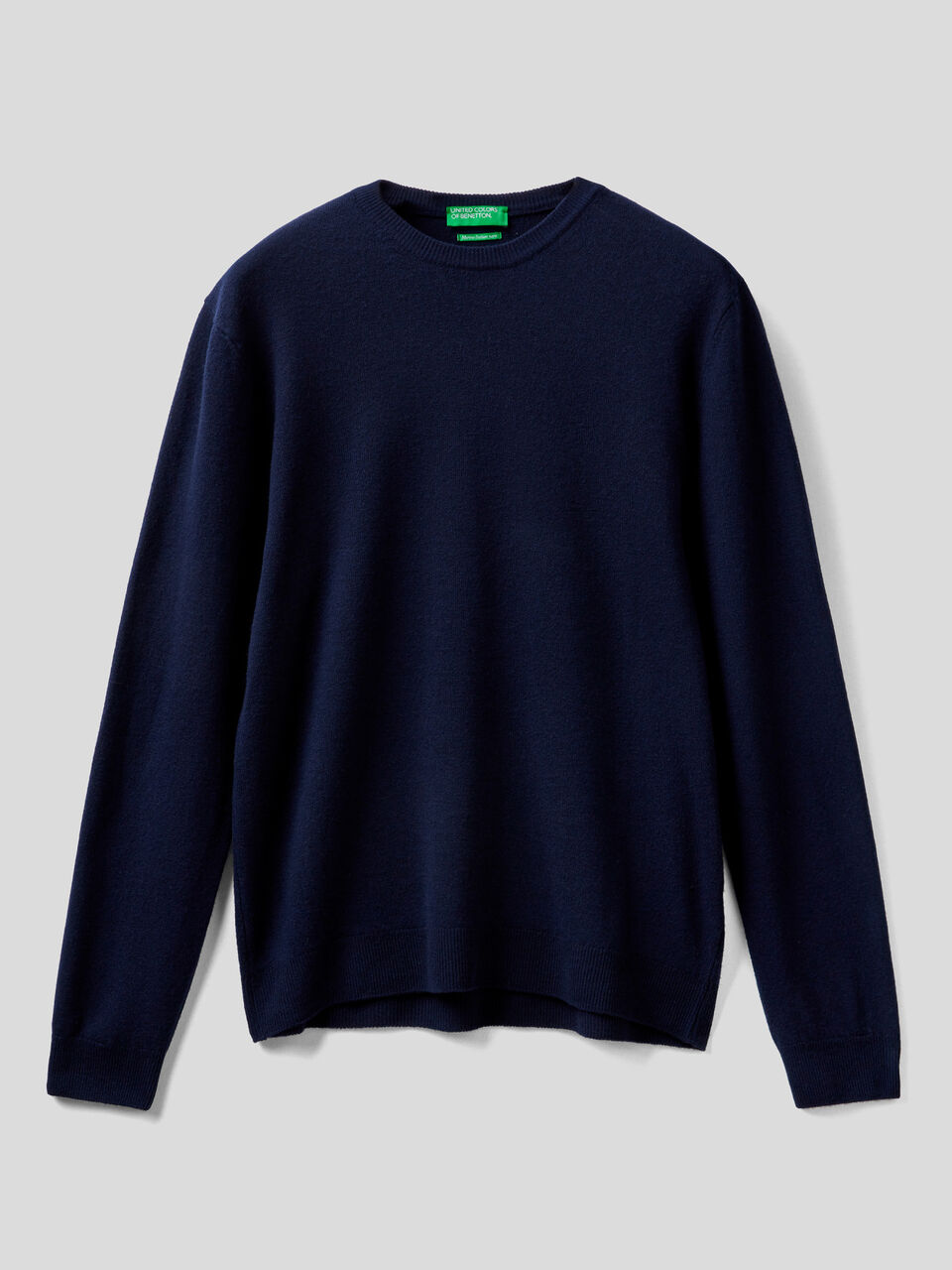 Crew neck sweater in pure virgin wool image number 1