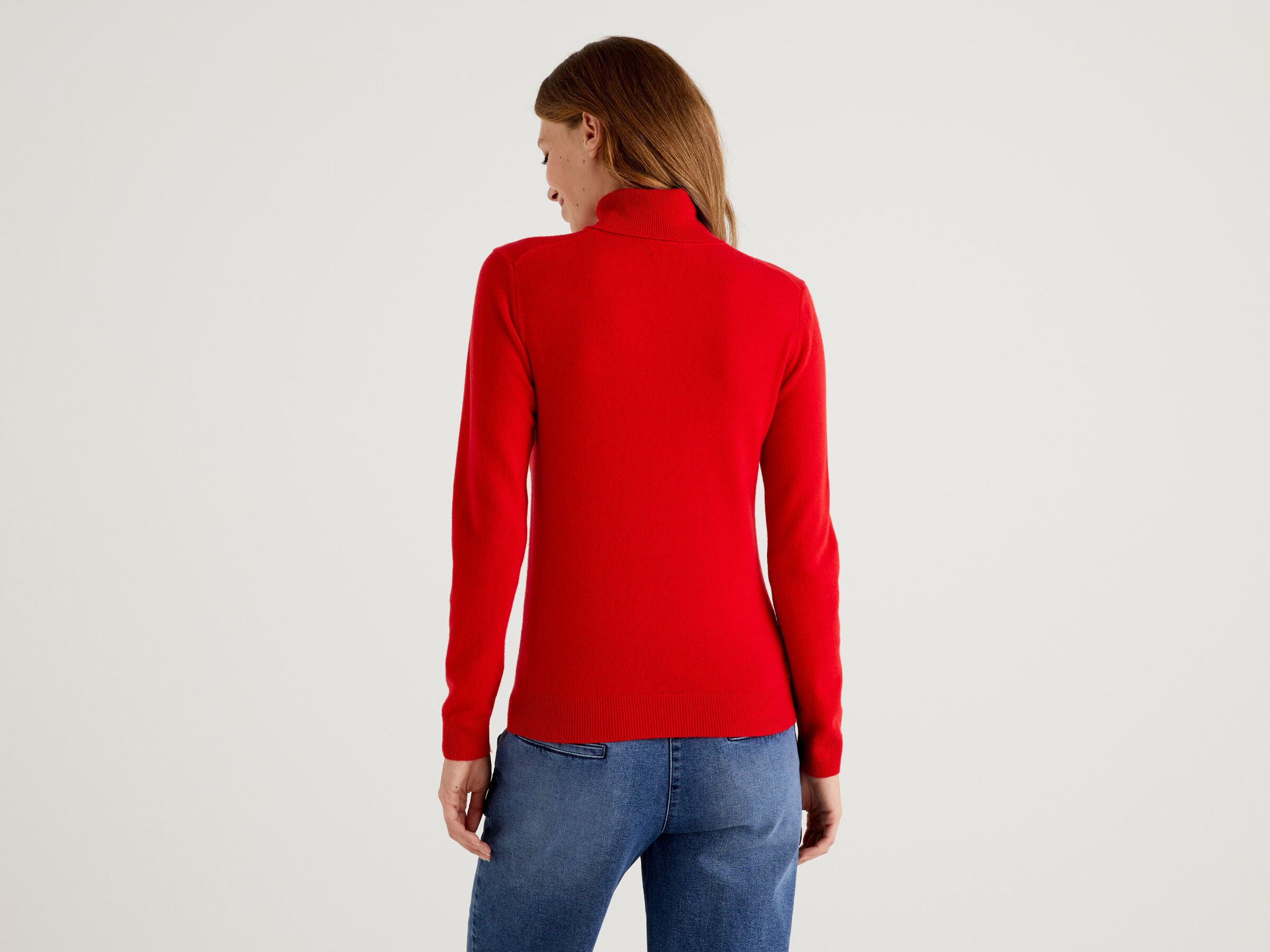 Turtleneck sweater in pure virgin wool image number 2