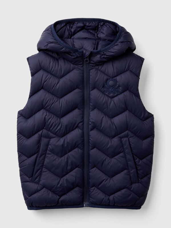 Padded vest with hood Junior Boy