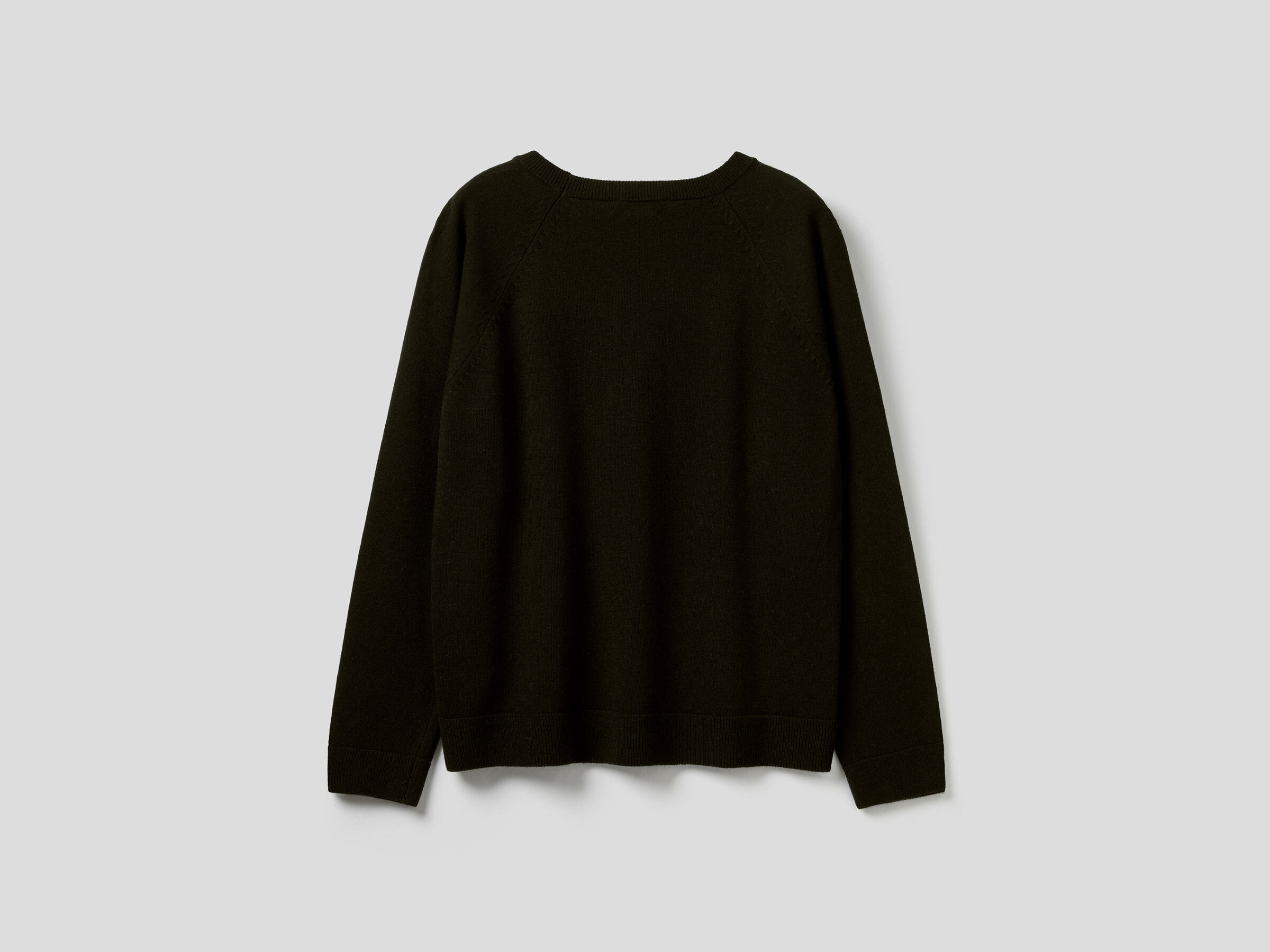 Crew neck sweater in wool and cashmere image number 6