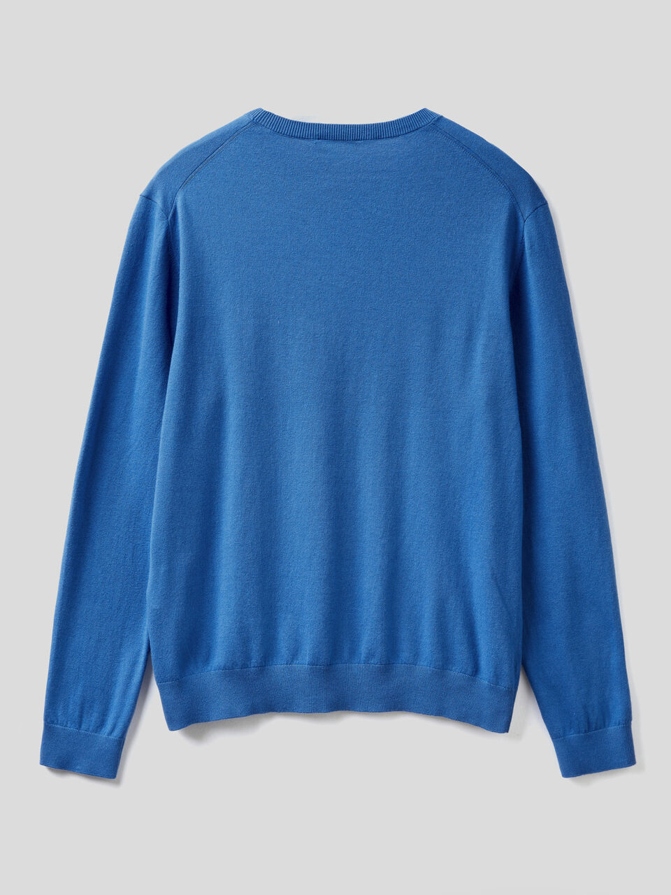 Crew neck sweater in lightweight cotton blend image number 2