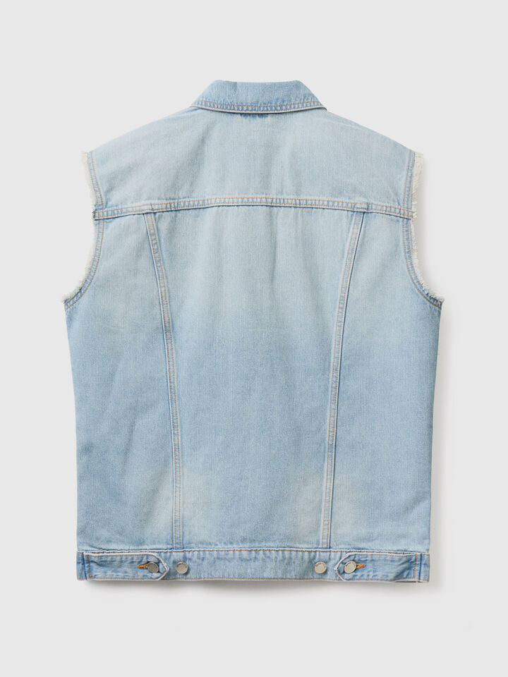 Oversized denim vest image number 2