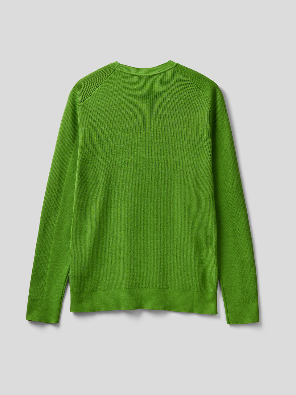 Crew neck sweater in cotton blend image number 2