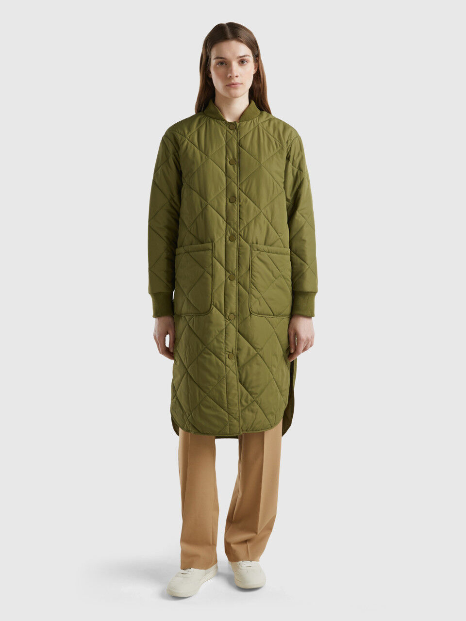 Womens lightweight padded coat top