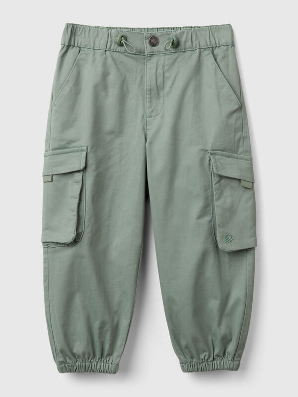 Parachute trousers in stretch cotton Junior Boy