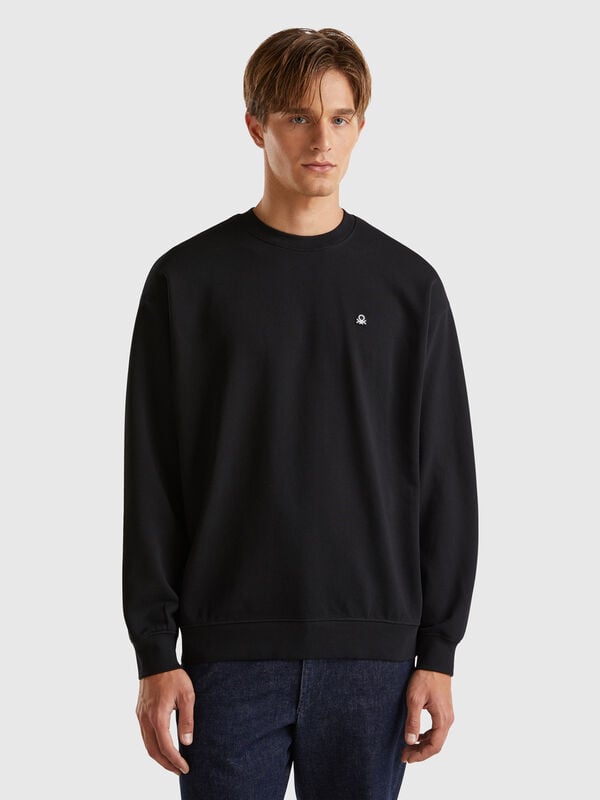 Sweatshirt with logo patch Men