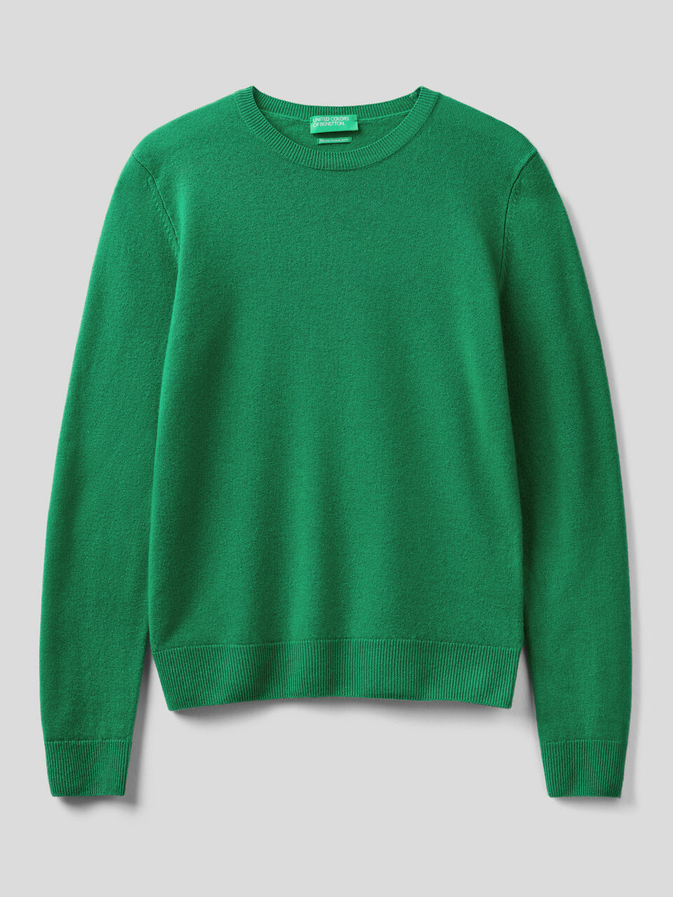 Crew neck sweater in pure virgin wool image number 1